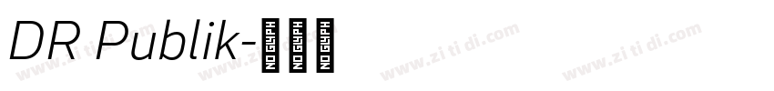 DR Publik字体转换